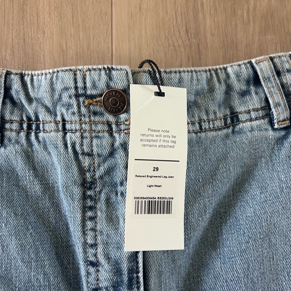 Me + em nwt jeans size 29 Wide-Leg Light Blue Jeans - Picture 4 of 9